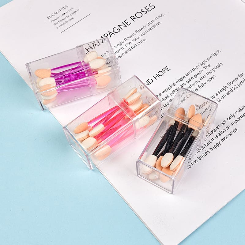 Eyeshadow Mirror Powder Brush, Disposable Eyeshadow Brush, Mini Double Headed Sponge, Makeup Eyeshadow Stick, Portable Cotton Swab Disposable Manicure Tool Set, Tipped Oval Makeup Applicator Eyeshadow Mirror Powder Brush, Disposable Eyeshadow Brush, Mini Double Headed Sponge, Makeup Eyeshadow Stick, Portable Cotton Swab Disposable Manicure Tool Set, Tipped Oval Makeup Applicator